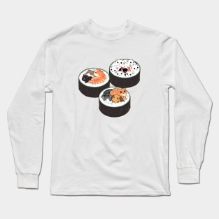 Cute Sushi  Cat Long Sleeve T-Shirt